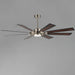 Maxim 88878 Helm 72" Ceiling Fan with LED Light Kit - Satin Nickel