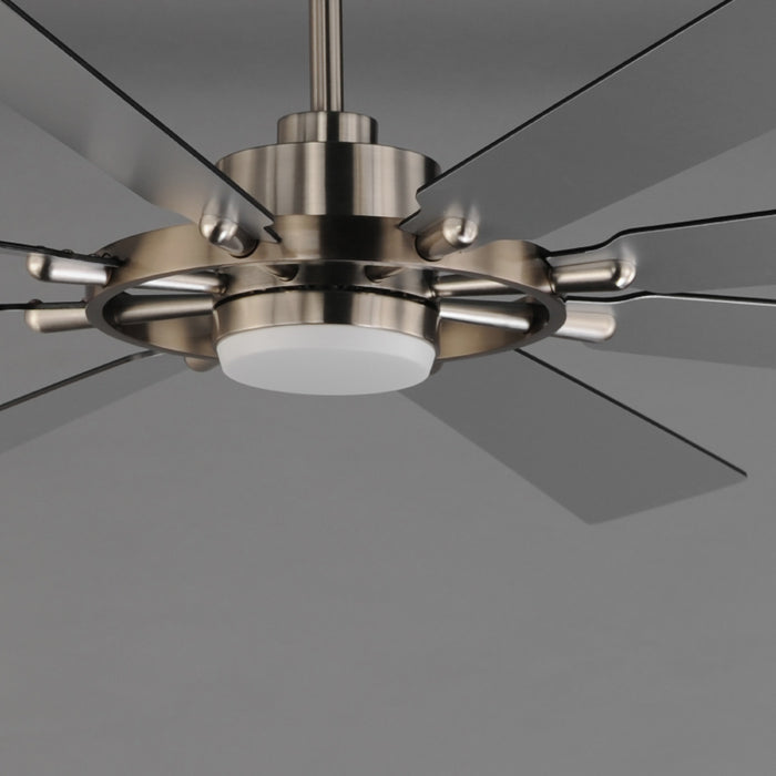 Maxim 88878 Helm 72" Ceiling Fan with LED Light Kit - Satin Nickel