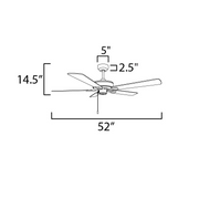Maxim 88935 Super-Max 52" Ceiling Fan