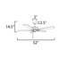 Maxim 88935 Super-Max 52" Ceiling Fan