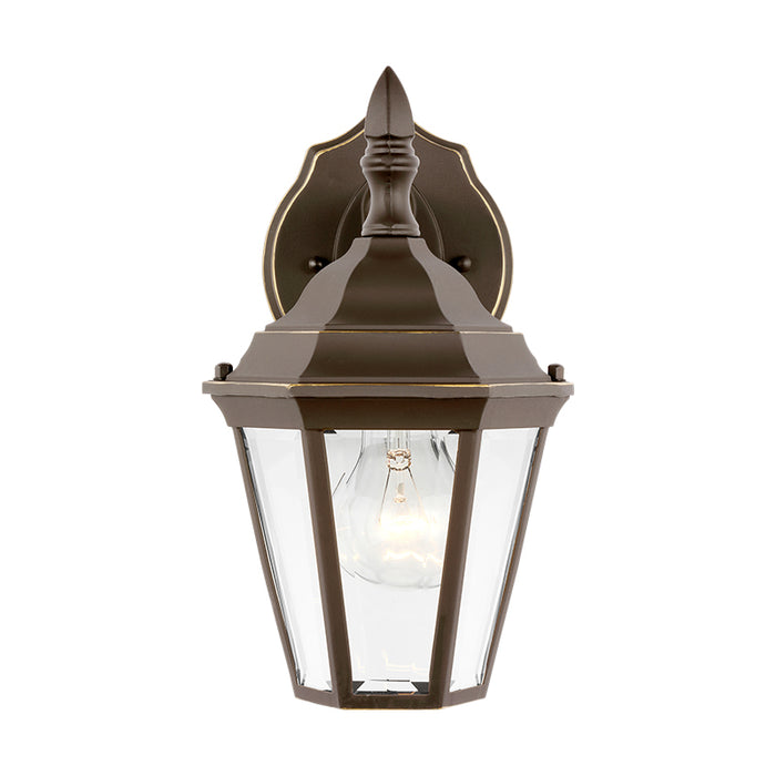 Seagull 88937 Bakersville 1-lt 6.5" Outdoor Wall Lantern, Clear Beveled Glass