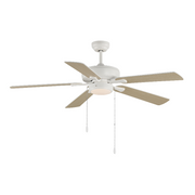 Maxim 88937 Super-Max 52" Ceiling Fan with LED Light Kit - Matte White