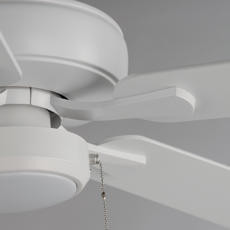 Maxim 88937 Super-Max 52" Ceiling Fan with LED Light Kit - Matte White