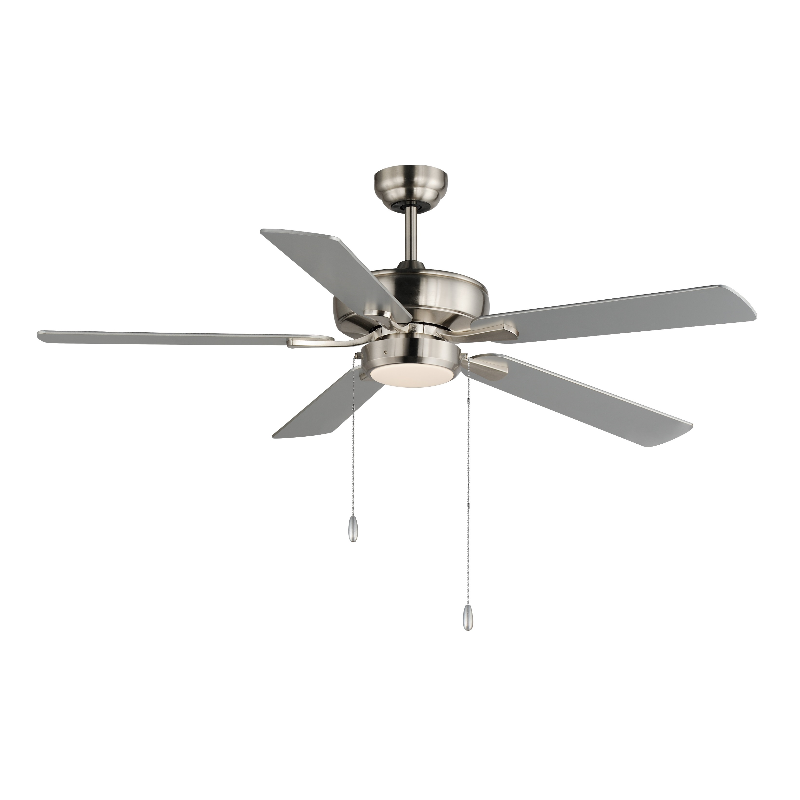 Maxim 88937 Super-Max 52" Ceiling Fan with LED Light Kit - Satin Nickel