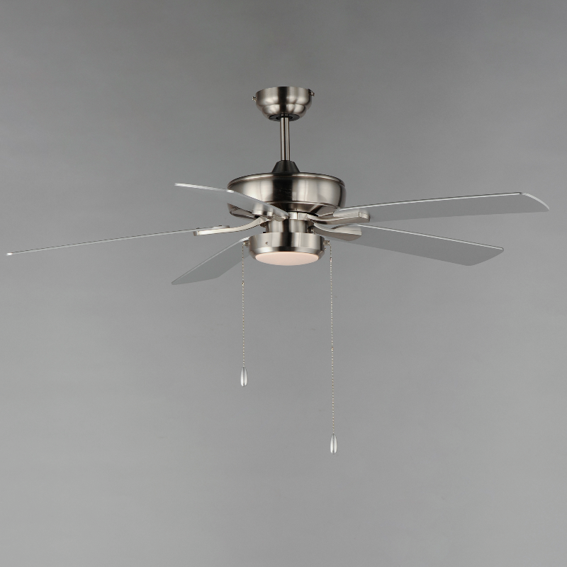 Maxim 88937 Super-Max 52" Ceiling Fan with LED Light Kit - Satin Nickel