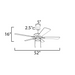 Maxim 88937 Super-Max 52" Ceiling Fan with LED Light Kit