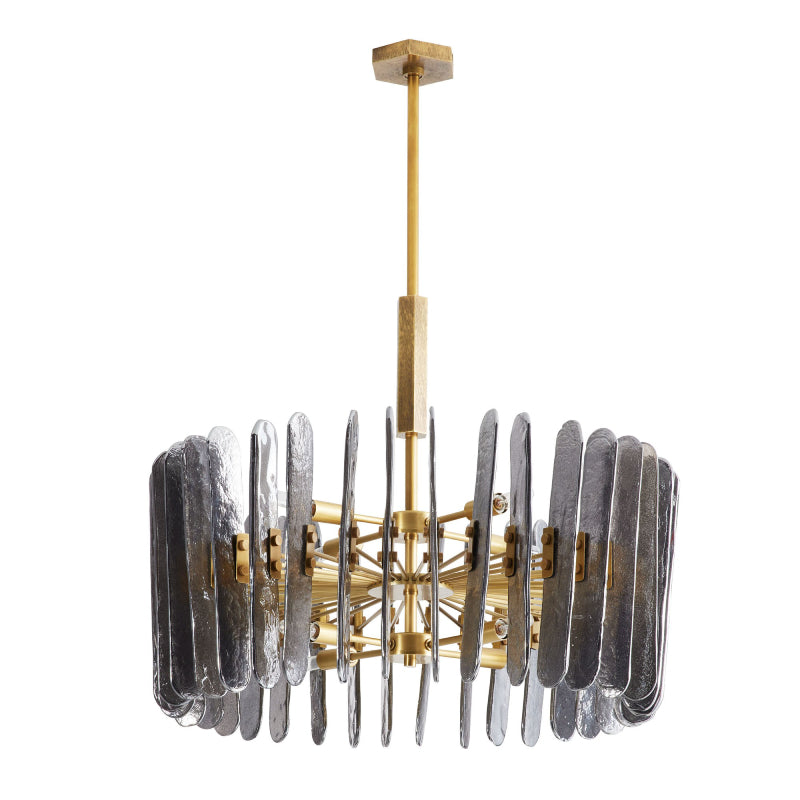 Arteriors Klaus 8-lt 26" Chandelier-Smoke Seedy