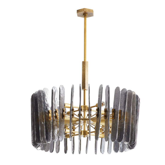Arteriors Klaus 8-lt 26" Chandelier-Smoke Seedy