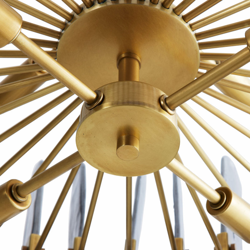 Arteriors Klaus 8-lt 26" Chandelier-Smoke Seedy