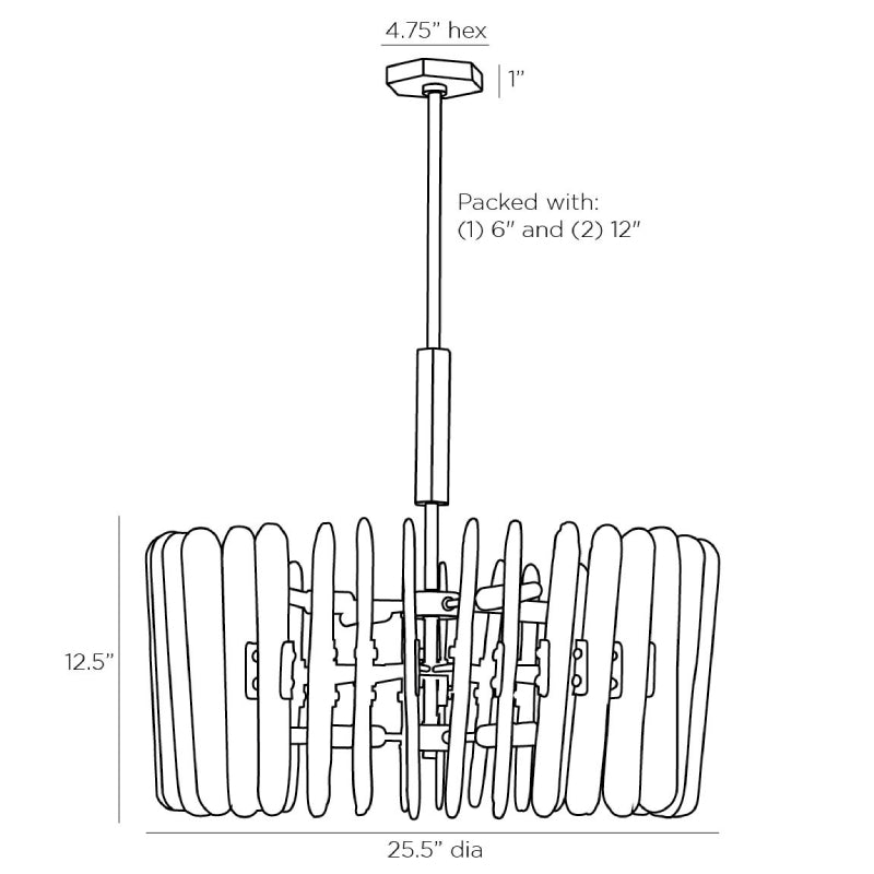 Arteriors Klaus 8-lt 26" Chandelier