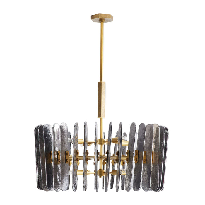 Arteriors Klaus 8-lt 26" Chandelier-Smoke Seedy