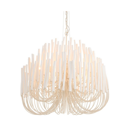 Arteriors 89495 Tilda 6-lt 36" Chandelier - Whitewash Stained Wood