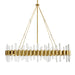 Arteriors 89130 Haskell 10-lt 43" Oval Chandelier