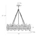 Arteriors 89130 Haskell 10-lt 43" Oval Chandelier