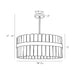 Arteriors 89312 Sinclair 4-lt 28" Chandelier