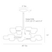 Arteriors 89438 Jalen 16-lt 40" Chandelier