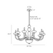 Arteriors 89479 Gustavo 10-lt 36" Chandelier