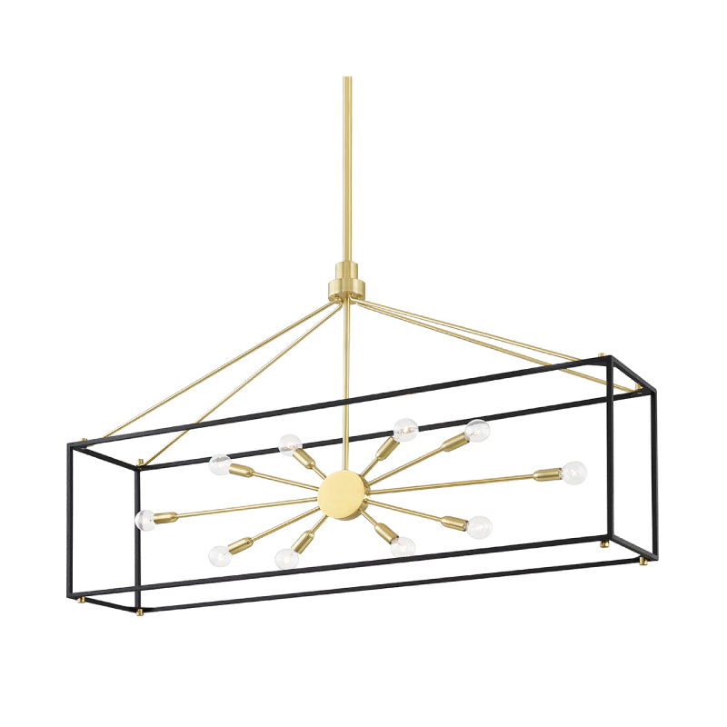 Hudson Valley 8948 Glendale 10-lt 48" Linear Chandelier
