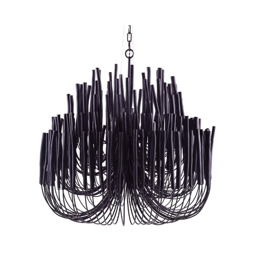 Arteriors 89495 Tilda 6-lt 36" Chandelier - Black Stained Wood