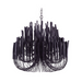 Arteriors 89495 Tilda 6-lt 36" Chandelier - Black Stained Wood