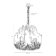 Arteriors 89495 Tilda 6-lt 36" Chandelier