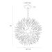 Arteriors 89560 Finch 8-lt 43" Chandelier