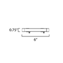 Maxim 89800 CounterMax MX-L-24-SS 6" LED Under Cabinet Light
