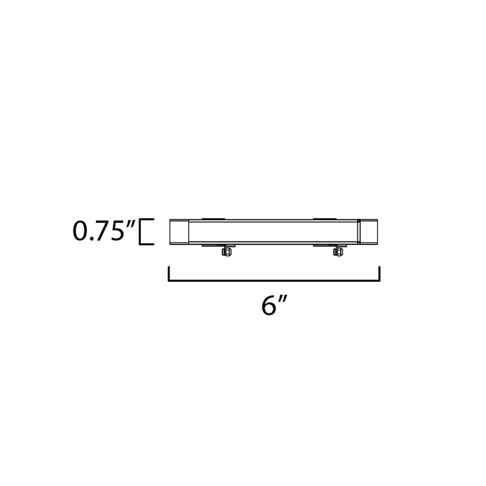 Maxim 89800 CounterMax MX-L-24-SS 6" LED Under Cabinet Light