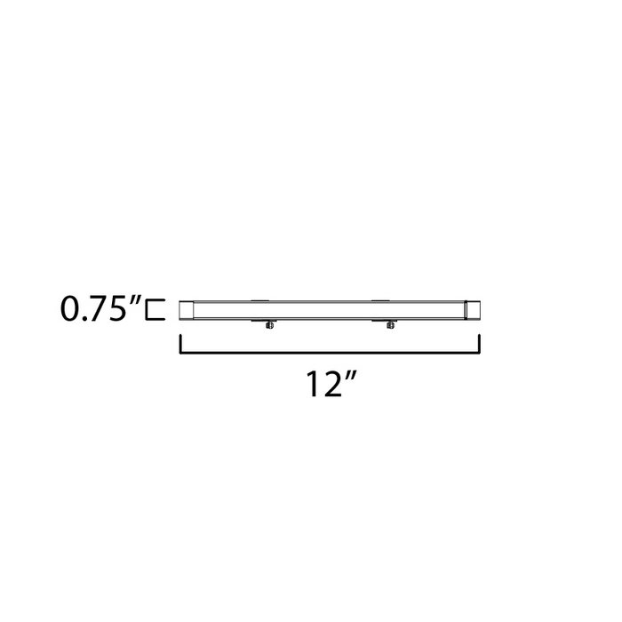 Maxim 89801 CounterMax MX-L-24-SS 12" LED Under Cabinet Light