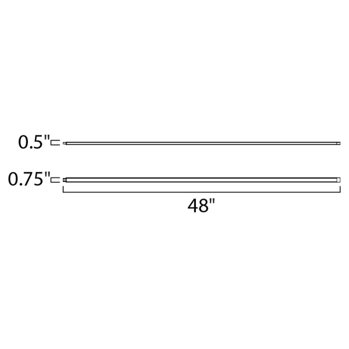 Maxim 89804 CounterMax MX-L-24-SS 48" LED Under Cabinet Light