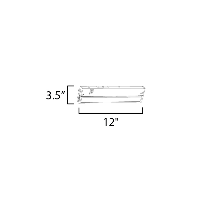 Maxim 89863 CounterMax 5K 12" LED Under Cabinet Light