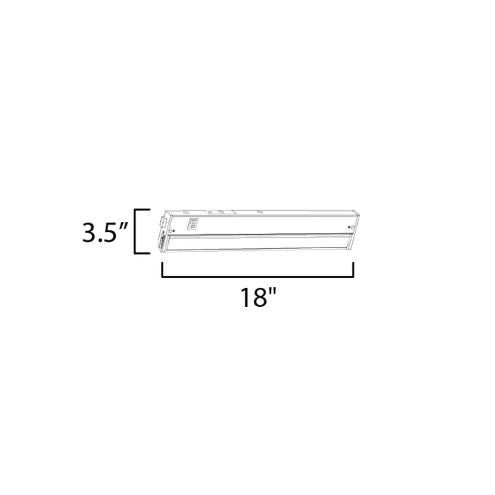 Maxim 89864 CounterMax 5K 18" LED Under Cabinet Light