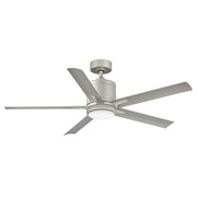 Hinkley 907052 Vail 52" Indoor/Outdoor Smart Ceiling Fan with LED Light Kit - Brushed Nickel