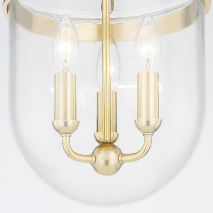 Hudson Valley MDS1600 Rousham 3-lt 13" Semi Flush