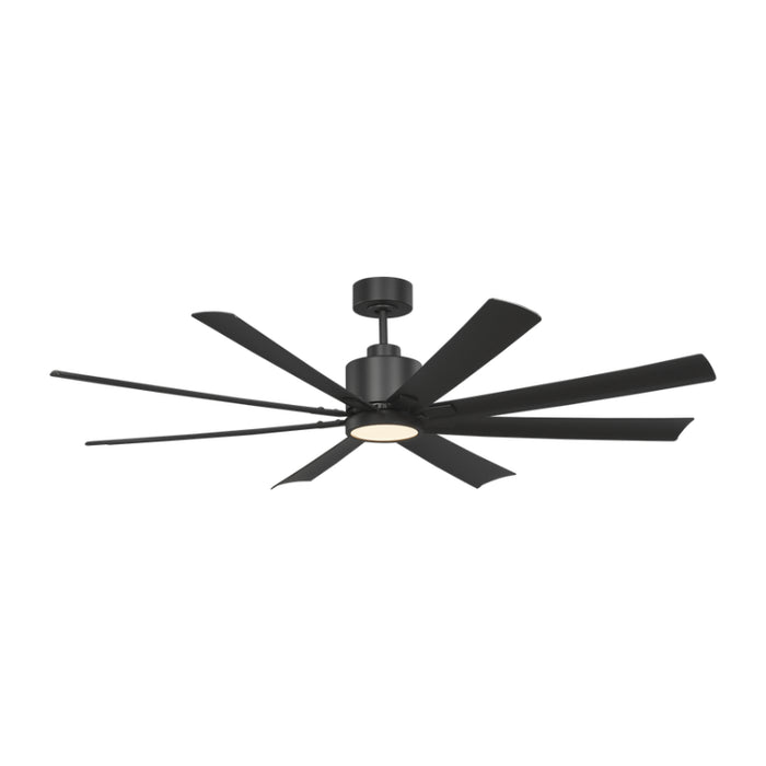 Generation 8FLSM65 Flera 65" Ceiling Fan with LED Light Kit - Midnight Black