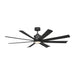Generation 8FLSM65 Flera 65" Ceiling Fan with LED Light Kit - Midnight Black