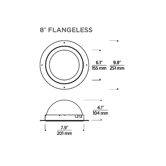 Reflections 8" LED Remodel Indirect Downlight, Flangeless