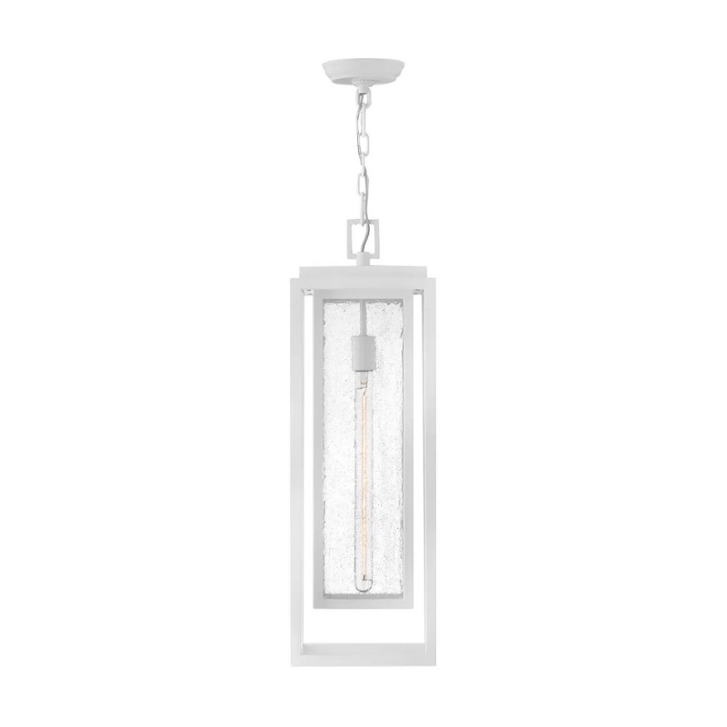 Hinkley 1006 Republic 1-lt 9" LED Hanging Lantern - Textured White