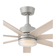 Hinkley 910656 Current 56" Smart Ceiling Fan with LED Light Kit - Brushed Nickel