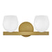 Hinkley 57022 Mae 2-lt 15" LED Vanity - Lacquered Brass