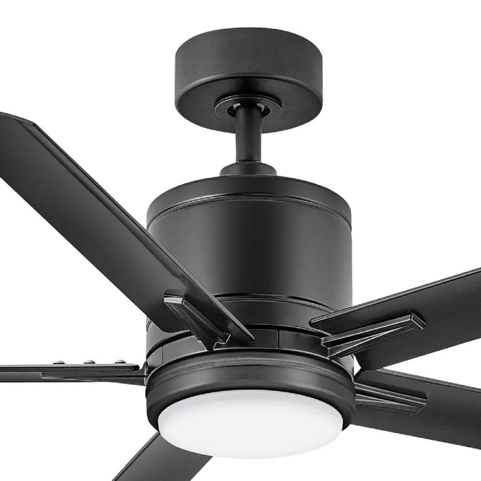 Hinkley 907052 Vail 52" Indoor/Outdoor Smart Ceiling Fan with LED Light Kit - Matte Black