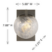 Savoy House 9-1017-1 Darien 1-lt 8" Tall Wall Sconce - Mediterranean Bronze