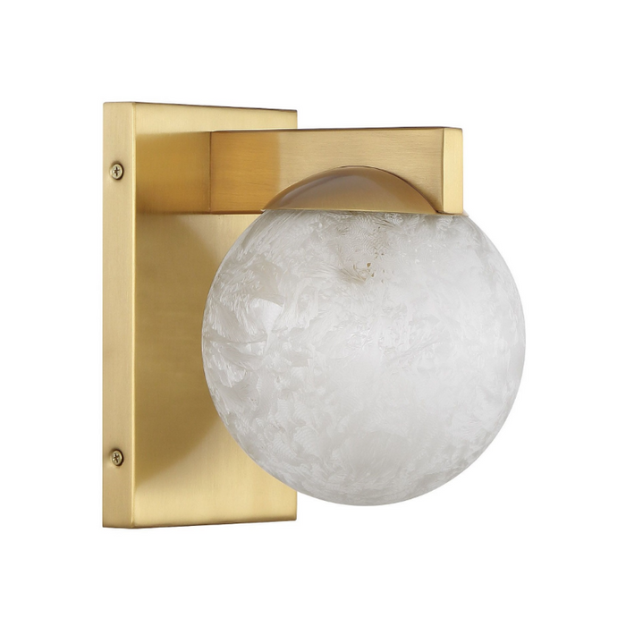 Savoy House 9-1017-1 Darien 1-lt 8" Tall Wall Sconce - Warm Brass