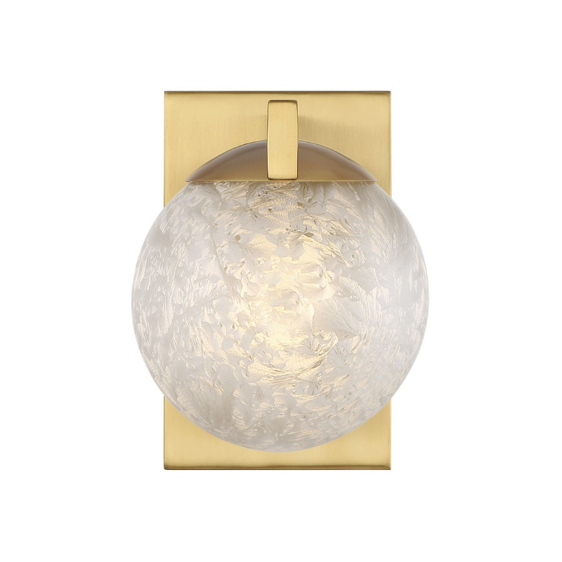 Savoy House 9-1017-1 Darien 1-lt 8" Tall Wall Sconce - Warm Brass