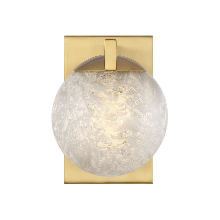 Savoy House 9-1017-1 Darien 1-lt 8" Tall Wall Sconce - Warm Brass