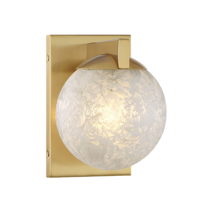 Savoy House 9-1017-1 Darien 1-lt 8" Tall Wall Sconce - Warm Brass