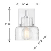 Savoy House 9-1030-1 Dover 1-lt 9" Tall Wall Sconce