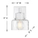 Savoy House 9-1030-1 Dover 1-lt 9" Tall Wall Sconce