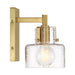 Savoy House 9-1030-1 Dover 1-lt 9" Tall Wall Sconce - Warm Brass