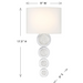 Savoy House 9-1032-1 Marseille 1-lt 18" Tall LED Wall Sconce - Chrome